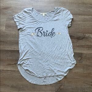 Gray Bride Short Sleeve Shirt, Sz M